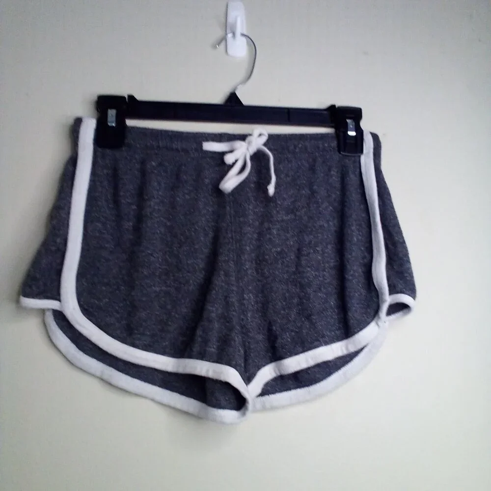 Aeropostale Shorts Women S Running Athletic Drawstring Gray White